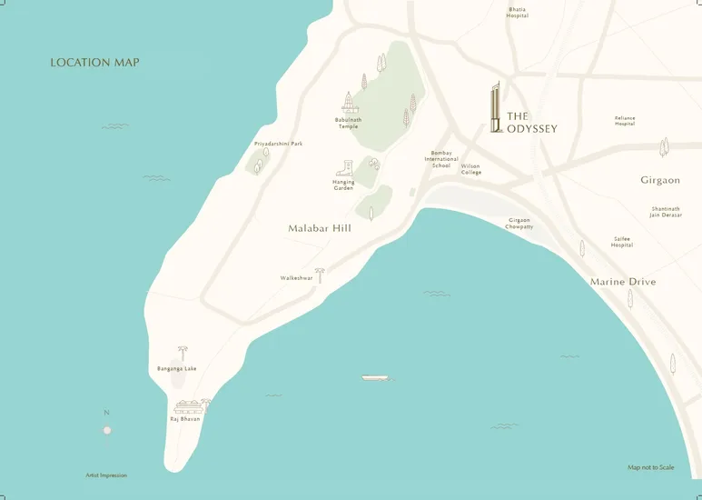 Shapoorji Pallonji Odyssey Location Map